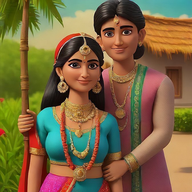 3D cartoon character art